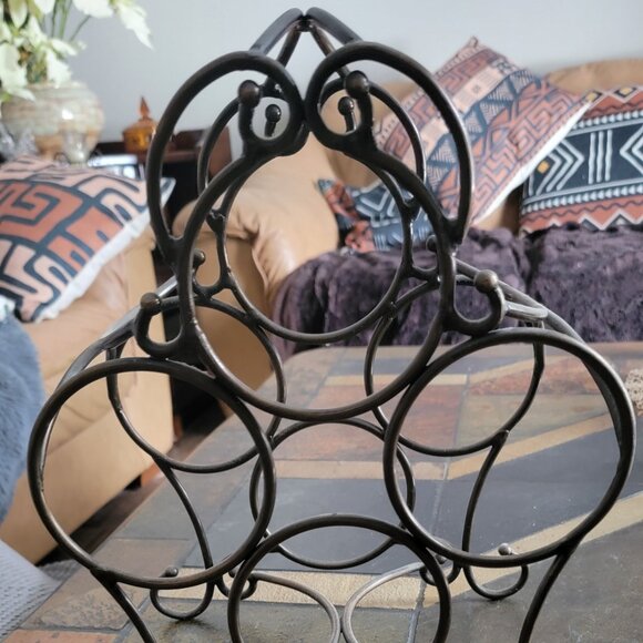 Princess House Meridian Wine Rack Collection/Brown-1990s - Picture 1 of 4